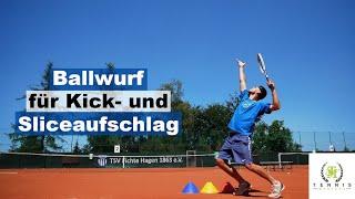 Aufschlag verbessern | Ballwurf für Slice- und Kickaufschlag | Tennis Mastery