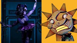 Sundrop gets annoyed and scared on Ballora (Playing FNAF Sister Location Part 2)