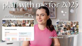 setting goals in Notion & how to plan like a PRO in 2025   plan with me!