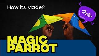 Magic Parrot Origami   | Easy Paper Folding Craft for Kids!