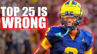 The WORST College football Top 25…