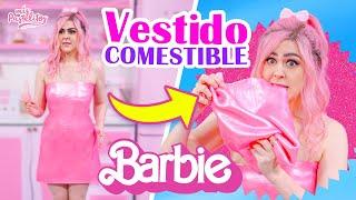 ME HICE UN VESTIDO CON TELA COMESTIBLE | BARBIE | MIS PASTELITOS