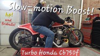 Engine Science - Honda CB750F Slow-motion Dyno Tuning for High Boost!