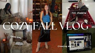 Pre-Fall Cozy Vlog | Fall Shopping, Chit Chat GRWM, & Home Updates!