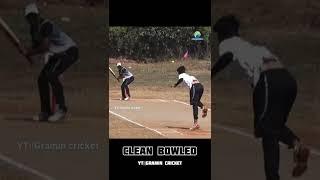 wonderful clean bowled ||Gramin tennis cricket#clean bowled#shorts#gramin cricket#new shorts#viral