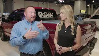 SEMA 2018 | UnderCover ArmorFlex Hard Folding Truck Bed Cover Featuring LINE-X® by Truck Hero