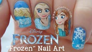 Disney "Frozen" Nails | Elsa, Anna & Olaf 