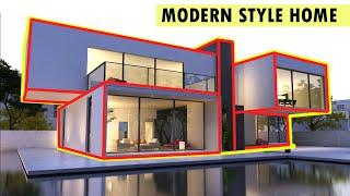 how to make house exterior look better|| modern style house exterior