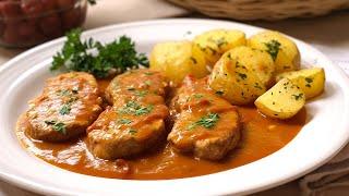 Pork Tenderloin in Traditional Sauce (delicious and tender)