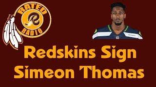 Redskins Sign CB Simeon Thomas to Active Roster; WR Robert Davis Signed to Practice Squad