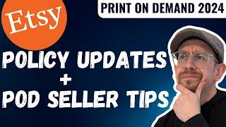 Etsy Handmade Policy 2024 - Etsy Seller News & POD Seller Tips