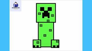 Cum Să Il Desenezi Pe CREEPER Din Minecraft | Usor Pas cu Pas Tutorial pentru Incepatori