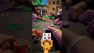 ALL-IN With POCKET KINGS!  #shorts #poker