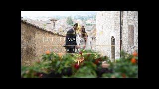 Gubbio Wedding Video: Ceremony Gubbio & Reception @ private castle in Umbria