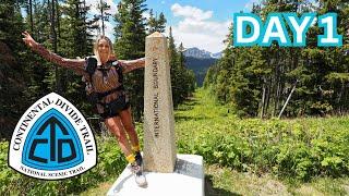 Day 1 hiking across the country Canada to Mexico | Continental Divide Thru Hike | CDT Day 1