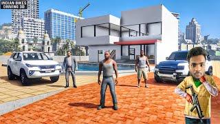 FRANKLIN GOING TO GTA 5 CITY IN INDIAN BIKES DRIVING 3D #gta5 #gaming #viralvideo