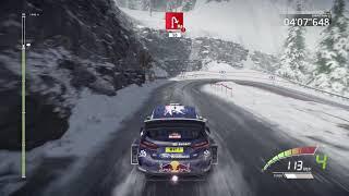 WRC 7 (PS4, 2017) gameplay - Monte Carlo Rally - All 4 Stages