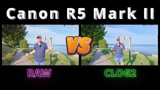 CANON R5 MARK II - 4k RAW vs 4k CLOG2