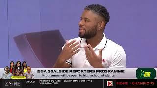 IGR Programme Director Explains the ISSA Goalside Reporters Programme in the SportsMax Zone