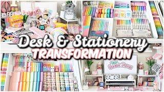 Desk + stationery organization makeover  Work From Home YOUTUBER