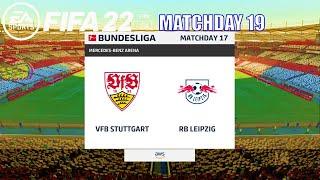 FIFA 22 - VFB Stuttgart vs RB Leipzig Bundesliga 2021/22 Matchday 19 | Next-Gen Gameplay