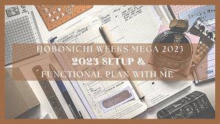 Hobonichi weeks 2023 setup & functional plan with me | sneaker mega | paperjoyph