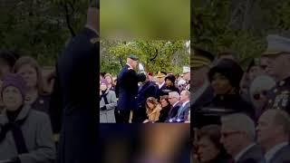 U.S. Army Captain Andrew Ross at the Arlington National Military Academy Honoring Soldiers