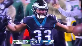 Josiah Scott interception vs Packers 11/27/22