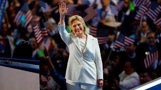 Hillary Clinton takes the 2016 DNC stage, thanks Bernie Sanders