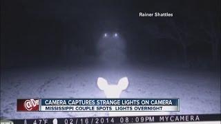 Camera captures strange lights on camera