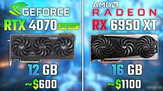 RTX 4070 SUPER vs RX 6950 XT | Test in 6 Game