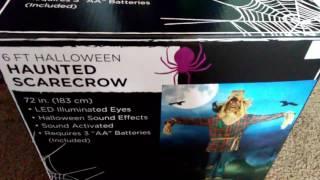 Big Lots 2017 Halloween Animated Talking Haunted Scarecrow