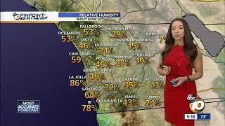 10News Pinpoint Weather with Meteorologist Angelica Campos