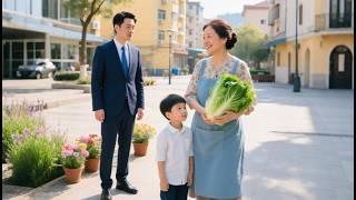 A vegetable-selling woman saves a cute child, marries his poor grandpa, unaware he’s a billionaire!