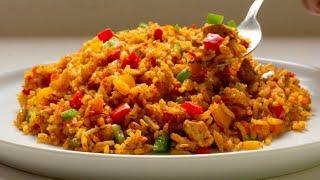 Easy Spanish Rice Recipe | Best Mexican Rice with Chicken