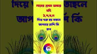 নামের প্রথম অক্ষর দিয়ে রাশি নির্ণয় । নামের প্রথম অক্ষর যদি ঠ,প,ব,ন, হয় তাহলে আপনার রাশি কি ?