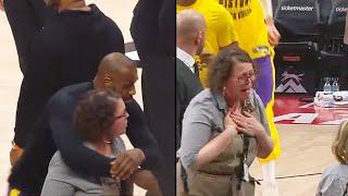 LeBron James Surprises Women He Knocked Over 5 Years Ago Before NBA Game! Lakers vs Trail Blazers