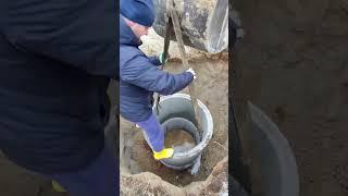 септик из бетонных колец  подписывайся: https://t.me/stroimbarn