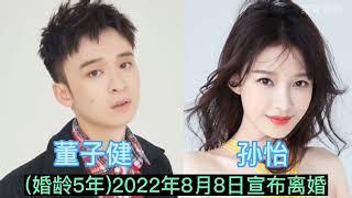 20对爱得高调却已离婚的明星，董子健孙怡也已离婚，哪对最可惜