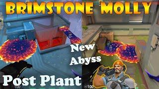 Top 10 New Abyss Brimstone Post Plant Lineups | Brimstone Lineups Abyss | Valorant Tips & Tricks