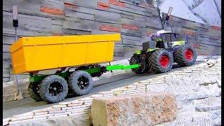 Claas Xereon 5000 new Trailer! Cool RC Vehicles in Action! Bruder Toys