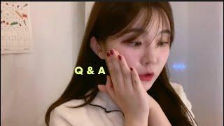 ENG)1만구독 thx  Q&A 큐앤에이  쌍커풀 수술, 대학교, 학창 시절, 입술필러, 유튜브시작계기~