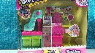 Shopkins Shoe Dazzle Fashion Spree Playset Season 3 Unboxing Opening Toy Review | PSToyReviews