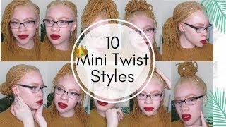 10 Quick Mini Twist Hairstyles | Iyana LeShea