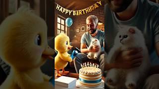 Duckling's Birthday Surprise: Sending a Special Gift to the Male Host.#cute #duck #shorts #cartoon