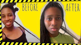 Hair broke off ... Tailbone length natural hair (natural hair setback) 