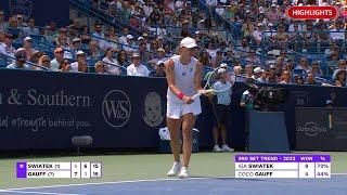 Cincinnati 2023 : Iga Swiatek vs Coco Gauff Highlights  WESTERN & SOUTHERN OPEN 2023 