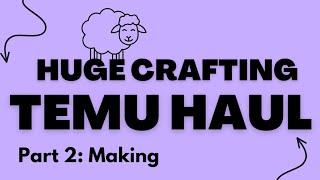 #69 Crafting with River Art Epoxy Resin & TEMU including cute sheep, axolotls, bugs and more! @temu