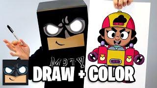 How To Draw Meg | Brawl Stars (Draw + Color)