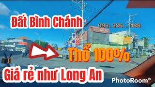 Đất Bình Chánh, Đất nền bình chánh, Đất thổ cư bình chánh giá rẻ, chỉ bằng giá đất long an. Sổ riêng